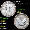 Image 1 : 1930-p Standing Liberty Quarter 25c Grades vf+