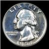 Image 2 : Proof 1954 Washington Quarter 25c Grades GEM++ Proof