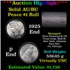Image 1 : ***Auction Highlight*** AU/BU Slider First Financial Shotgun Peace $1 Roll 1925 & P Ends Virtually U