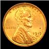 Image 2 : 1919-p Lincoln Cent 1c Grades Choice+ Unc RD