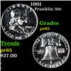 Image 1 : Proof 1961 Franklin Half Dollar 50c Grades GEM Proof