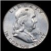 Image 2 : 1963-d Franklin Half Dollar 50c Grades Select Unc