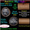 Image 1 : ***Auction Highlight*** Full Roll of Silver 1963 Canadian Dollar with Queen Elizabeth II, 20 Coins i