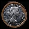 Image 2 : ***Auction Highlight*** Full Roll of Silver 1963 Canadian Dollar with Queen Elizabeth II, 20 Coins i
