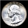 Image 2 : 1948-d Washington Quarter 25c Grades GEM+ Unc