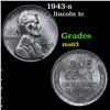 Image 1 : 1943-s Lincoln Cent 1c Grades Select Unc