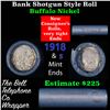 Image 1 : Buffalo Nickel Shotgun Roll in Old Bank Style 'Bell Telephone'  Wrapper 1918 & s Mint Ends
