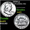 Image 1 : 1956-p Franklin Half Dollar 50c Grades GEM Unc
