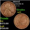 Image 1 : 1914-d Lincoln Cent 1c Grades vg+