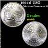 Image 1 : 1991-d USO Modern Commem Dollar $1 Grades ms69