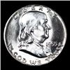 Image 2 : 1955-p Franklin Half Dollar 50c Grades GEM+ Unc