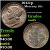 Image 1 : 1944-p Mercury Dime 10c Grades GEM Unc