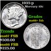 Image 1 : 1935-p Mercury Dime 10c Grades GEM++ FSB
