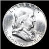 Image 2 : 1956-p Franklin Half Dollar 50c Grades Choice Unc+ FBL