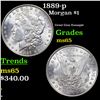 Image 1 : 1889-p Morgan Dollar $1 Grades GEM Unc