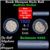 Image 1 : Buffalo Nickel Shotgun Roll in Old Bank Style 'Bell Telephone'  Wrapper 1920 & d Mint Ends