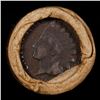 Image 3 : Mixed small cents 1c orig shotgun roll, 1917-d Wheat Cent, 1899 Indian Cent other end, Brinks Wrappe