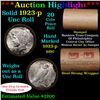 Image 1 : ***Auction Highlight*** Full solid date 1923-p Uncirculated Peace silver dollar roll, 20 coins (fc)
