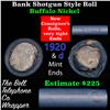 Image 1 : Buffalo Nickel Shotgun Roll in Old Bank Style 'Bell Telephone'  Wrapper 1920 & d Mint Ends