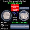 Image 1 : Buffalo Nickel Shotgun Roll in Old Bank Style 'Bell Telephone'  Wrapper 1927 & d Mint Ends