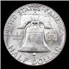 Image 3 : 1949-d Franklin Half Dollar 50c Grades Choice Unc+ FBL
