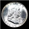 Image 2 : 1949-p Franklin Half Dollar 50c Grades Choice Unc FBL