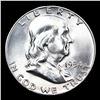 Image 2 : 1954-s Franklin Half Dollar 50c Grades Choice Unc FBL