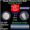 Image 1 : Buffalo Nickel Shotgun Roll in Old Bank Style 'Bell Telephone'  Wrapper 1923 & d Mint Ends