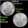 Image 1 : 1885-p Morgan Dollar $1 Grades Select Unc