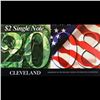 Image 2 : 2003A $2 Federal Reserve Note, Uncirculated 2008 BEP Folio Issue (Cleveland, OH) Grades Gem CU