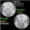 Image 1 : 1904-p Morgan Dollar $1 Grades Choice Unc
