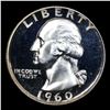 Image 2 : Proof 1960 Washington Quarter 25c Grades GEM++ Proof Cameo