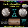 ***Auction Highlight*** 1879 & CC Uncirculated Morgan Dollar Shotgun Roll (fc)