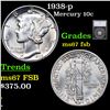 Image 1 : 1938-p Mercury Dime 10c Graded ms67 fsb BY SEGS