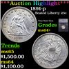 Image 1 : ***Auction Highlight*** 1891-p Seated Liberty Quarter 25c Graded ms64+ BY SEGS (fc)