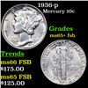 Image 1 : 1936-p Mercury Dime 10c Grades GEM+ FSB