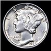 Image 2 : 1936-p Mercury Dime 10c Grades GEM+ FSB