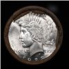 Image 2 : ***Auction Highlight*** Full solid date 1923-p Uncirculated Peace silver dollar roll, 20 coins (fc)