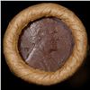 Image 2 : Mixed small cents 1c orig shotgun roll, 1917-d Wheat Cent, 1880 Indian Cent other end, Brinks Wrappe
