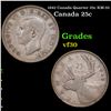Image 1 : 1942 Canada Quarter 25c KM-35 Grades vf++
