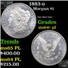 Image 1 : 1883-o Morgan Dollar $1 Grades Choice Unc+ PL