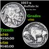 Image 1 : 1917-s Buffalo Nickel 5c Grades vf++