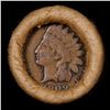 Image 2 : ***Auction Highlight*** Indian cent 1c orig McDonald's Brandt wrapper roll, 1909 end S other end (fc