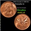 Image 1 : 1965 Canada 1c KM-59.1 Grades GEM Unc RD