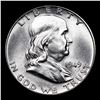 Image 2 : 1949-p Franklin Half Dollar 50c Grades Choice Unc+ FBL
