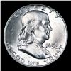 Image 2 : 1958-d Franklin Half Dollar 50c Grades Choice Unc FBL