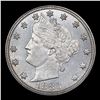 Image 2 : 1883 n/c Liberty Nickel 5c Grades Choice+ Unc