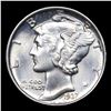 Image 2 : 1937-p Mercury Dime 10c Grades Select Unc FSB