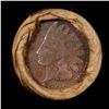 Image 3 : Mixed small cents 1c orig shotgun roll, 1919-d Wheat Cent, 1889 Indian Cent other end, Brinks Wrappe