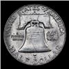 Image 3 : 1961-d Franklin Half Dollar 50c Grades Choice Unc FBL